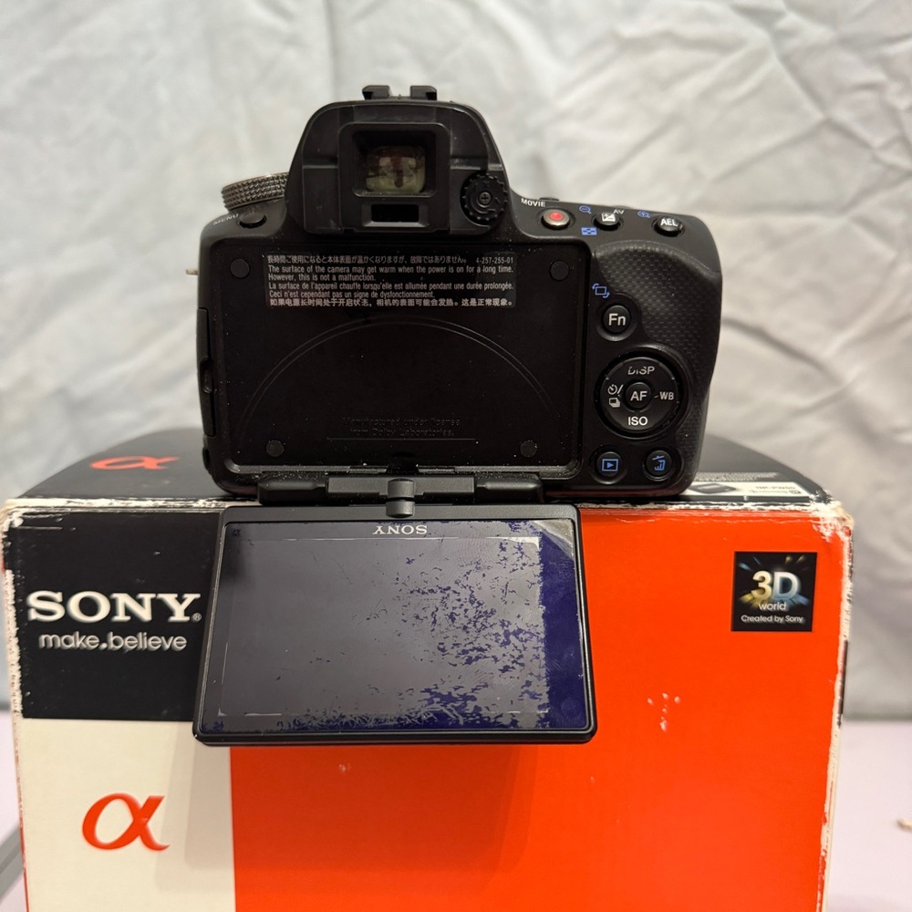 Sony Alpha A55 DSLR Camera w/2 Lenses, Batteries, & Chargers (SLT-A55VL) - Picture 4 of 15